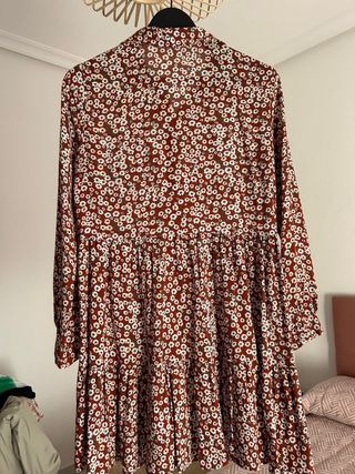 Vestido floral marrón talla M