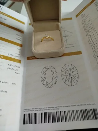 Anillo bañado oro 14k con piedra GRA