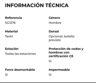 Chaqueta Moto Natcho