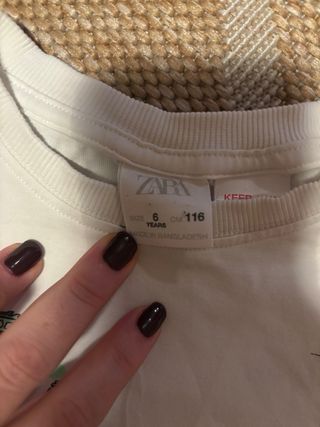 Camiseta Zara niño estampado coches