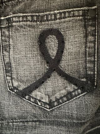 Falda vaquera Bershka gris/negra