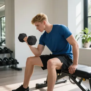 Mancuerna 15 kg Hexagonal