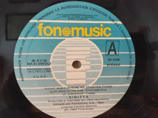Vinilo Sinitta - Right Back Where We Started From