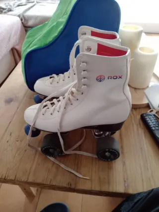 Patines ROX blancos 4 ruedas N40 40/5
