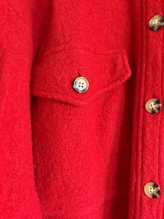 Abrigo Yerse Lana Rojo
