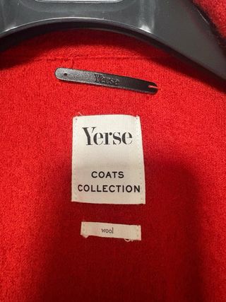 Abrigo Yerse Lana Rojo
