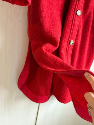 Abrigo Yerse Lana Rojo