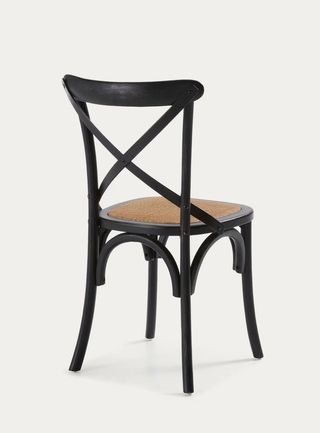 Silla Alsie de madera maciza de abedul negro