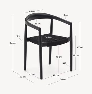 Silla apilable  Ydalia de madera maciza