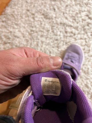 Zapatos niña Champion morados 30
