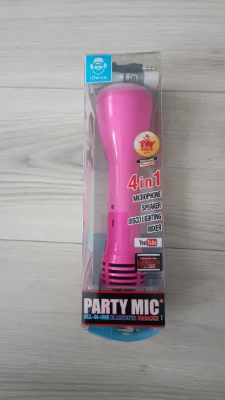 iDance Party Mic Karaoke Rosa