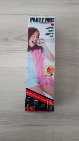 iDance Party Mic Karaoke Rosa