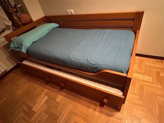 Cama nido madera cerezo 105x200x80