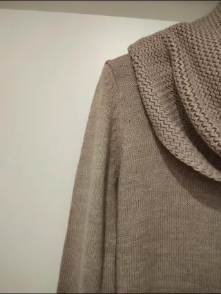 Maxi maglione vestito collo