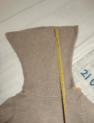 Maxi maglione vestito collo