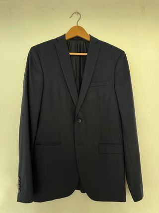 Americana Zara azul marino Traje Hombre