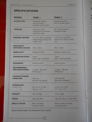 Diffusori Home Theatre Energy Neri