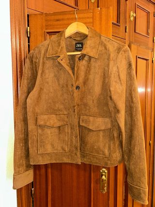 Cazadora Zara Mujer Marrón