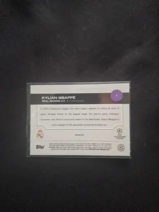 Cromo Kylian Mbappé Topps Chrome refractor