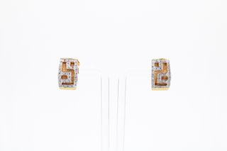 Pendiente De Oro Combinado De 18K.. Ref: 023-04-00437