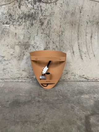 Aplique de pared Nibla de metal efecto terracota