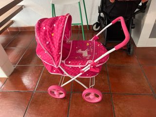 Carro de juguete para bebé rosa