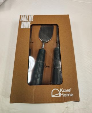 Set Bluma de cubiertos para queso de mármol verde