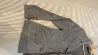 Americana CHICME gris botones dorados