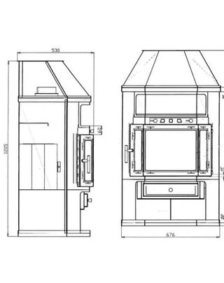 Estufa de Leña Liam Esquina Nueva MAD2018