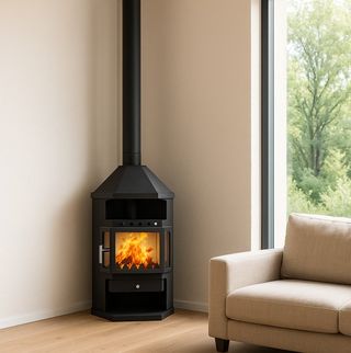 Estufa de Leña Liam Esquina Nueva MAD2018