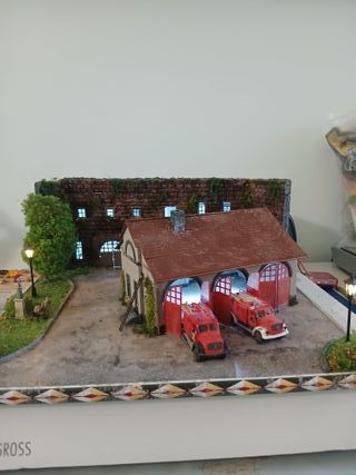 Diorama Pompieri Scala 1:87