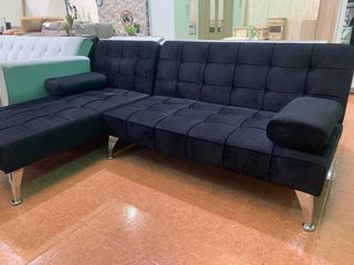 Sofá Cama Chaise Longue Negro