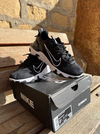 Nike React Vision Negro/Blanco