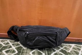 Marsupio vera pelle nero