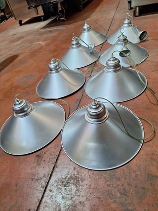 Lote 8 Lámparas Metálicas