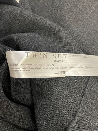 Twinset gonna lunga lana nera