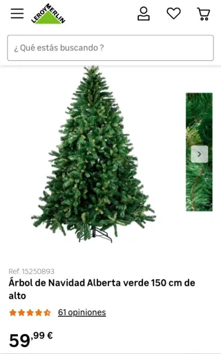 Pino de Navidad Alberta 150cm