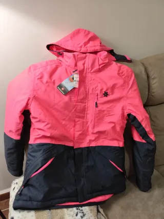 Conjunto de nieve rosa y negro