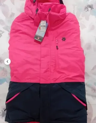 Conjunto de nieve rosa y negro
