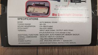 Afinador Seiko SAT800 Cromático Guitarra Bajo