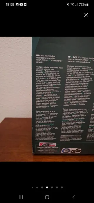 Parkside Taladro Atornillador 20V