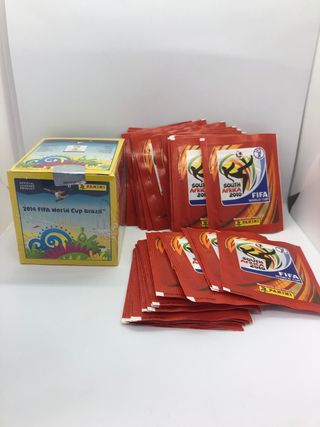 Sobres Panini Sudáfrica 2010 y Brasil 2014