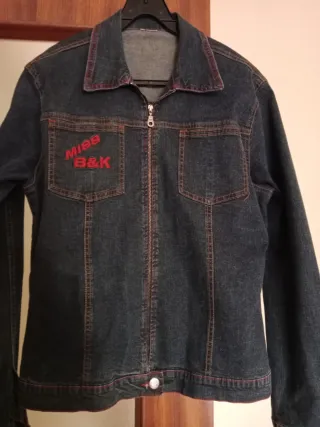 Cazadora vaquera mujer Miss B&K azul
