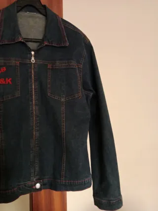 Cazadora vaquera mujer Miss B&K azul