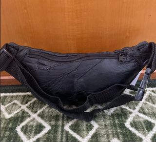 Marsupio Vera Pelle Nero