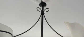 Lámpara de techo negra