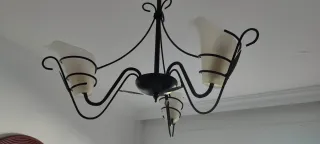 Lámpara de techo negra