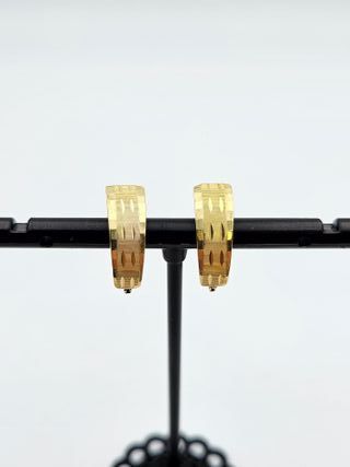 Pendientes de Oro 18K, Catalán, 2,8gr, 1,8cm