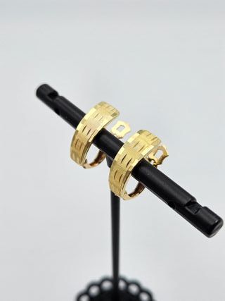 Pendientes de Oro 18K, Catalán, 2,8gr, 1,8cm