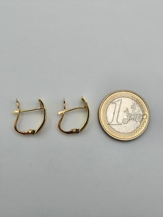 Pendientes de Oro 18K, Catalán, 2,8gr, 1,8cm